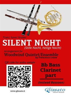 cover image of Bb Bass Clarinet (instead Bassoon) pert of "Silent Night" for Woodwind Quintet/Ensemble